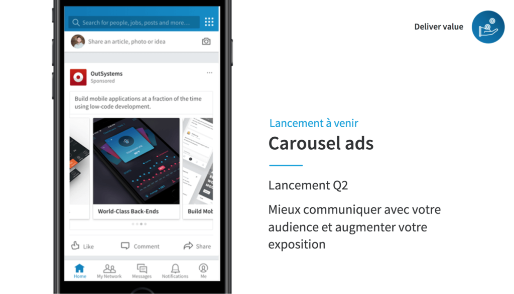 LinkedIn et la Demand Generation : Carousel Ads