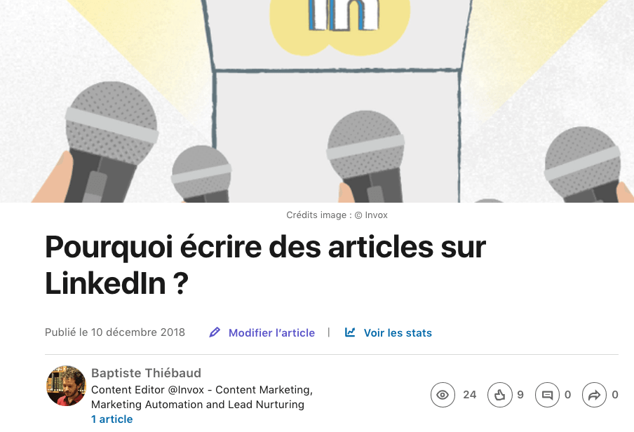 écrire un LinkedIn Pulse