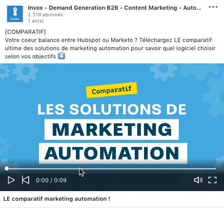 Sponsored content vidéo