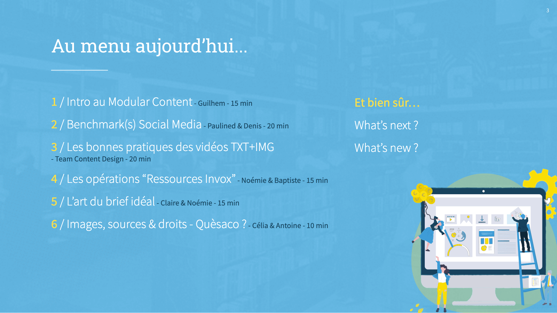 Workshop Édito programme
