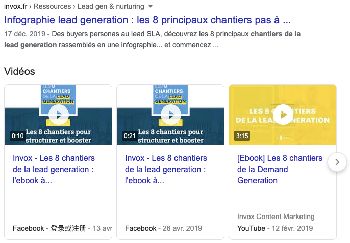 vidéos actualités seo 2020