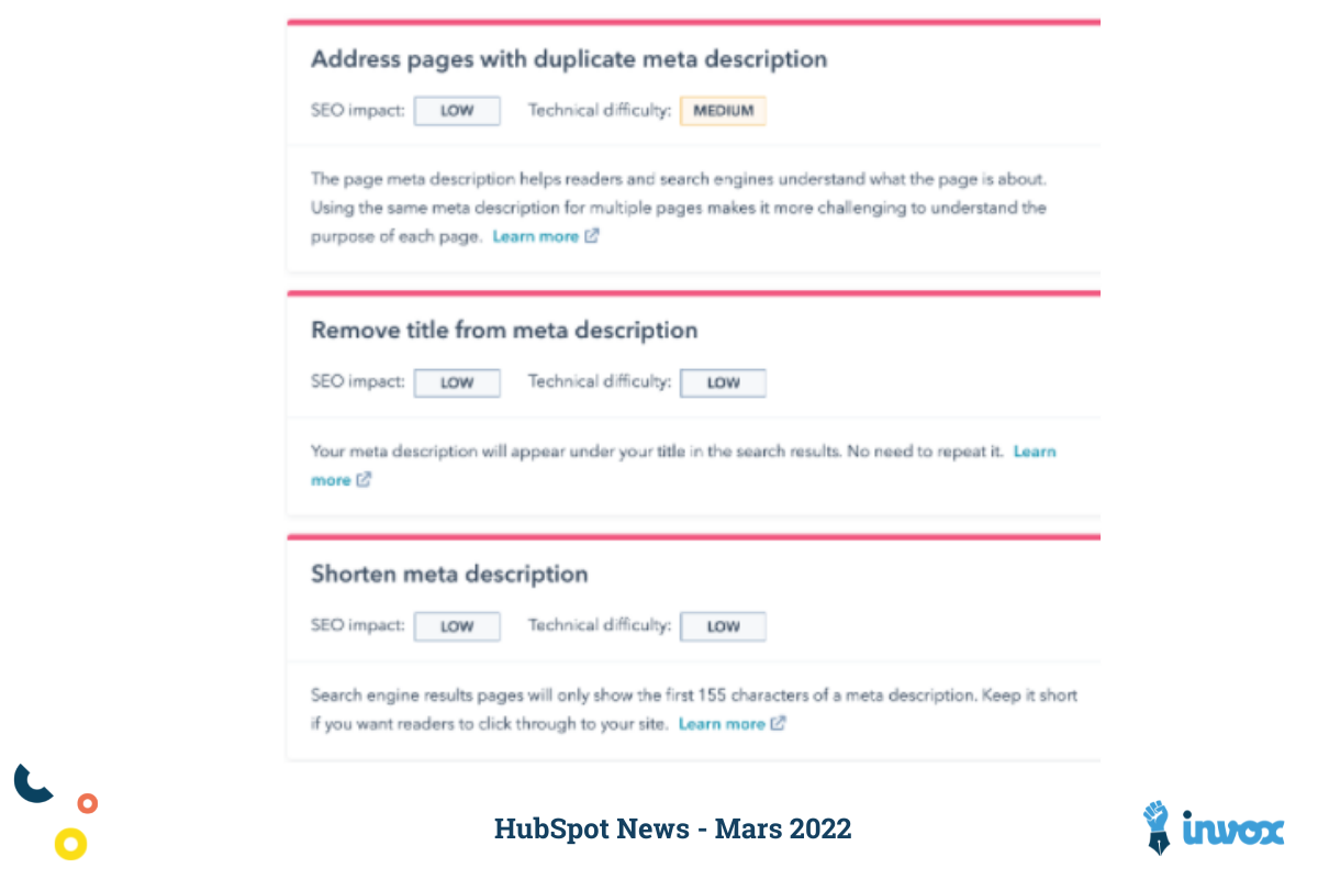 hubspot nouveautés