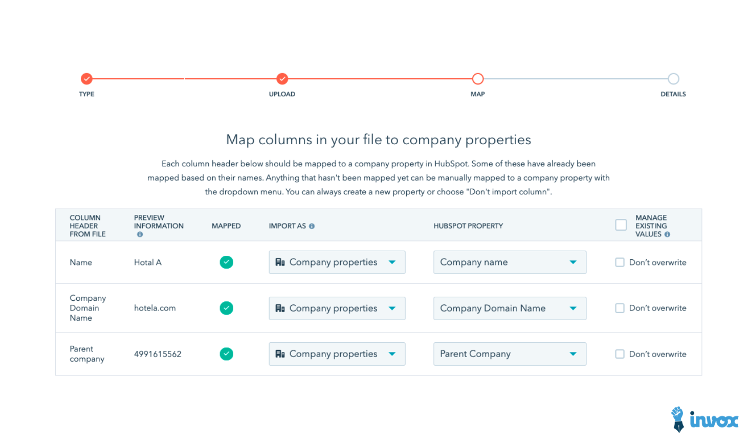 captures d'écran de la plateforme hubspot