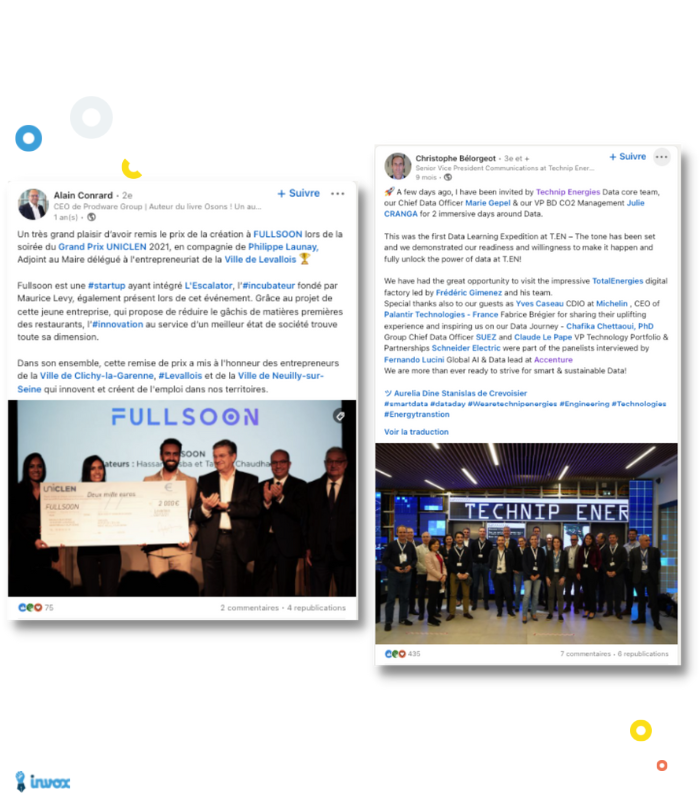 Exemples de posts LinkedIn