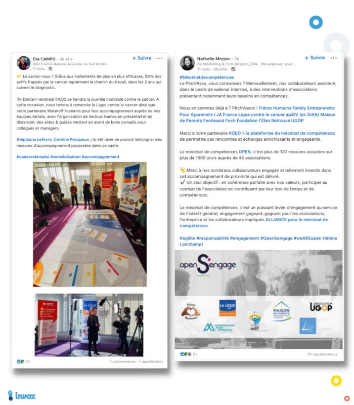 Exemples posts LinkedIn