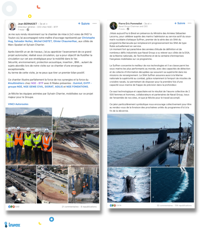 Exemples posts LinkedIn