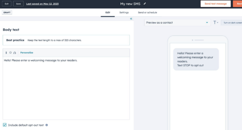 HubSpot INBOUND 2023 : éditeur SMS