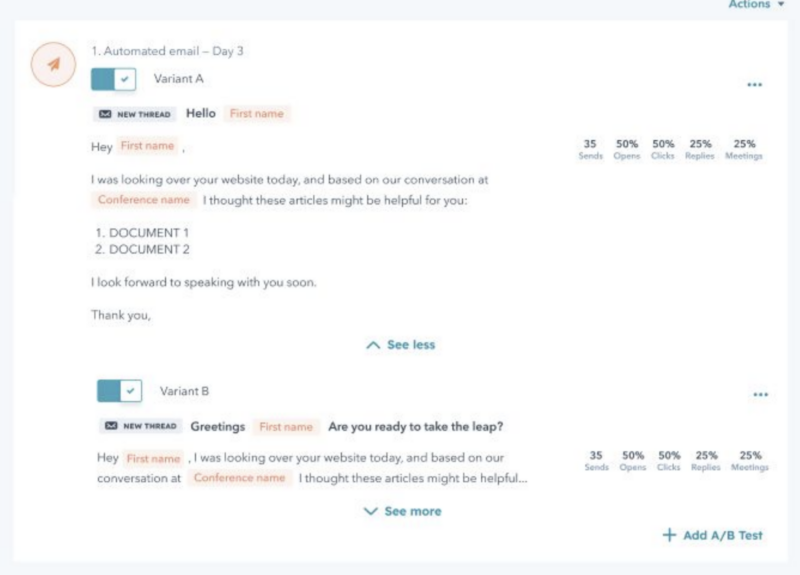 HubSpot INBOUND 2023 : A/B testing