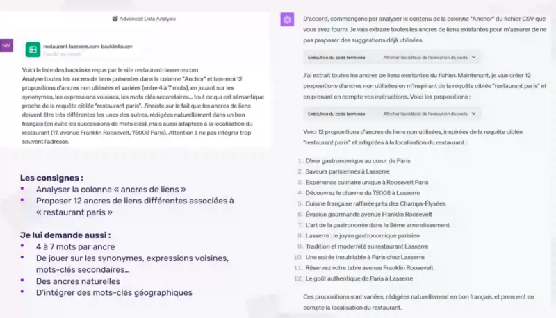 fichier CSV