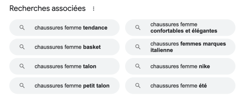Exemple recherche mot-clé longue traîne