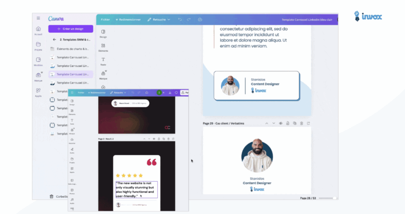 exemple template témoignage client
